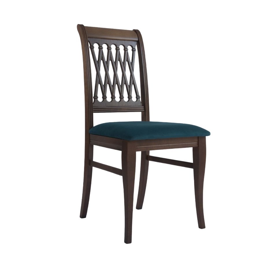 Комплект стол и стулья для кухни №3 (Орех/Зеленый)