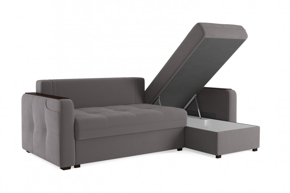 Диван угловой Smart 3 2Т-1Пф Велюр Velutto 19