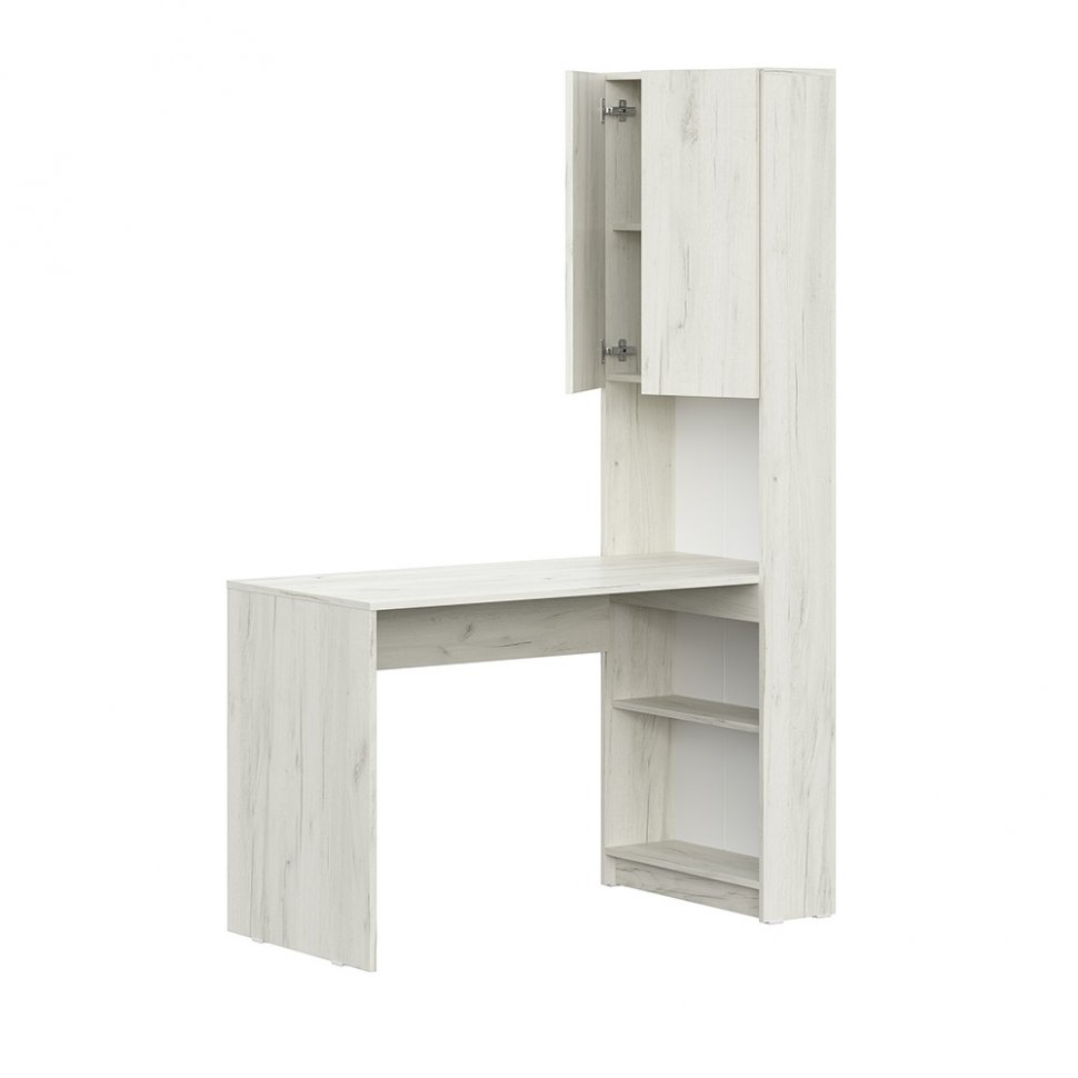 Стол письменный Майнд-01 (Интерьер Центр) Дуб крафт белый