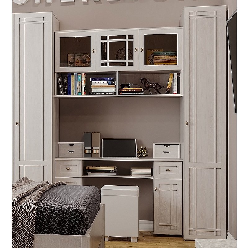 Шкаф навесной Sherlock 4, ясень светлый