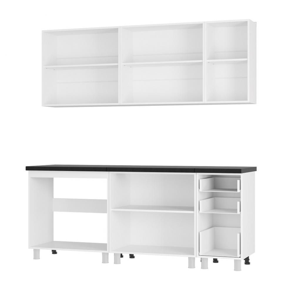 Кухня Крафт 2,0 м, графит