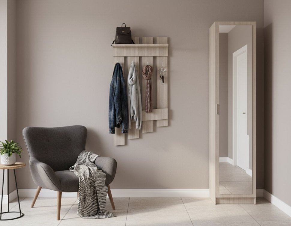 Ивушка 3 Вешалка Ясень Шимо Светлый