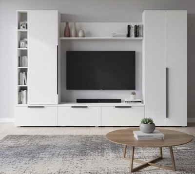 Шкаф многоцелевого назначения 63.02 Аккорд Белый