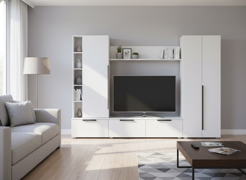 Шкаф многоцелевого назначения 63.02 Аккорд Белый