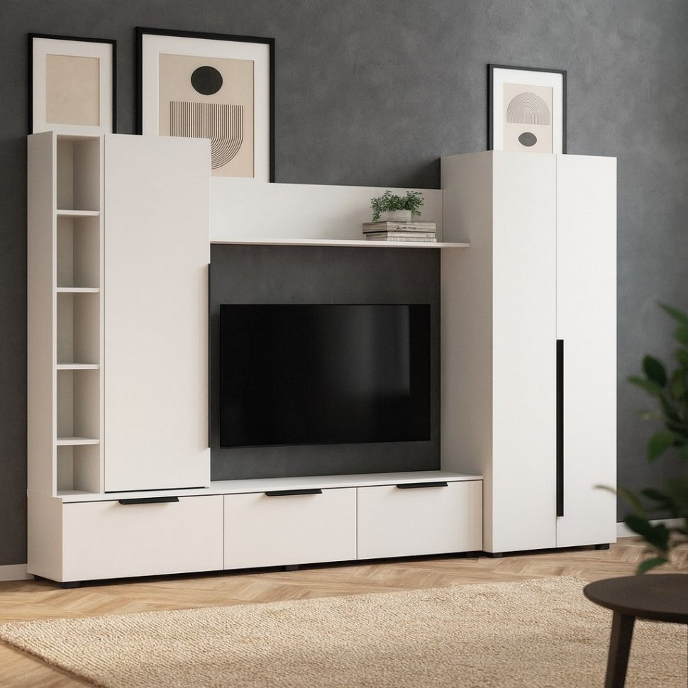 Шкаф многоцелевого назначения 63.02 Аккорд Белый