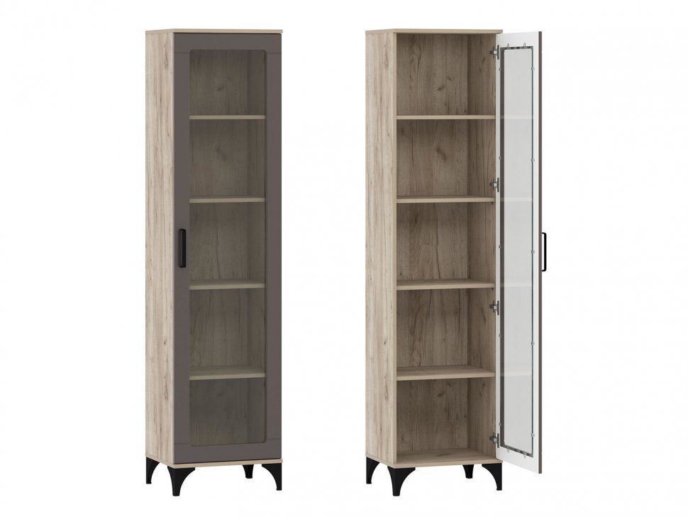 Марсель гостиная комплектация 1 Дуб Крафт серый/Софт графит