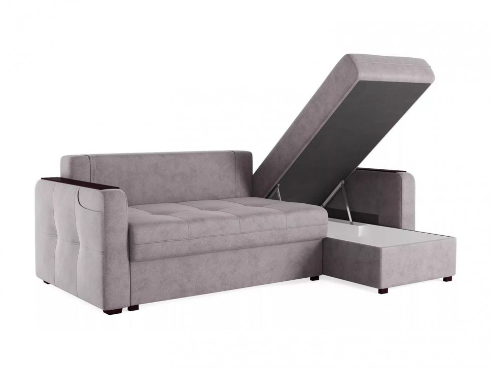 Диван угловой Smart 3 2Т-1Пф Велюр Кашемир 890