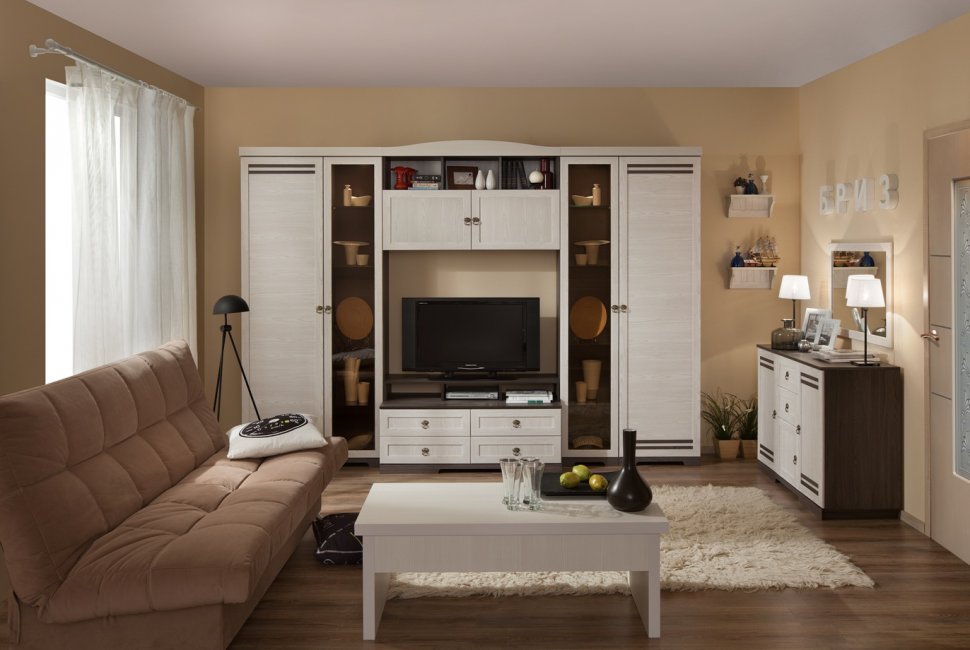  Мебель для гостиной Бриз Глазов-мебель Компоновка 2