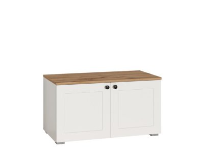 Остин Тумба 13.257 Белый шагрень/Дуб Вотан