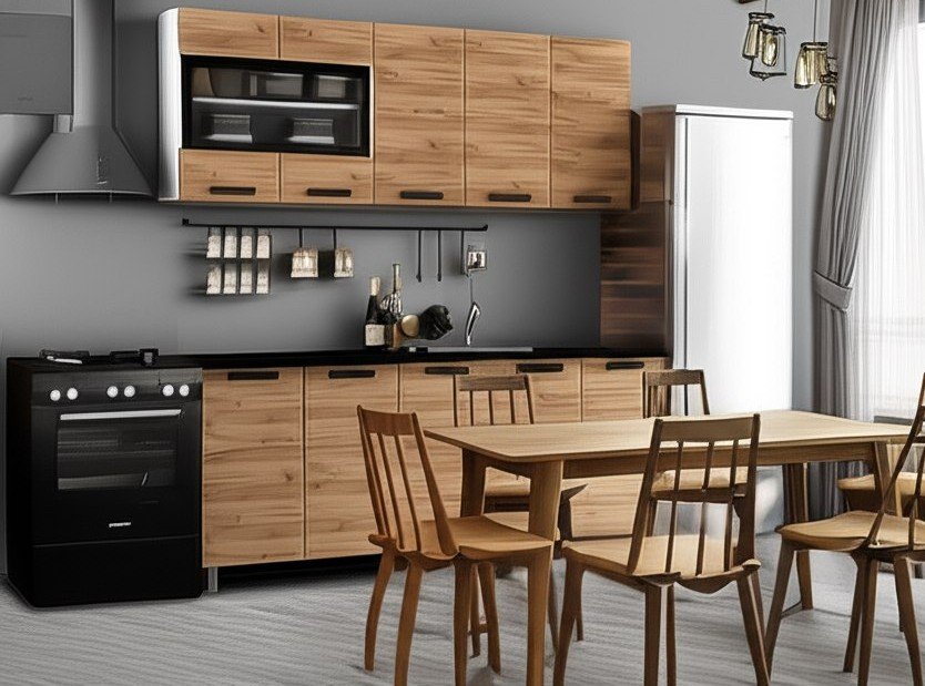 Кухня Крафт 2 м, Дуб крафт