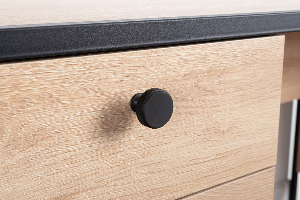 Брюс Стол письменный 12.157 Battle rock FSC Santiago / Черный