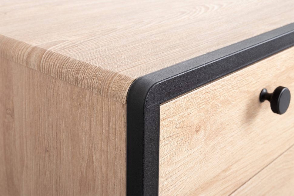 Брюс Стол письменный 12.157 Battle rock FSC Santiago / Черный