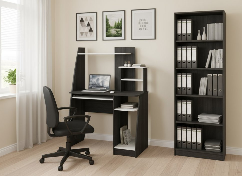 Интел-17 стол компьютерный Бодега Темный / Светлый