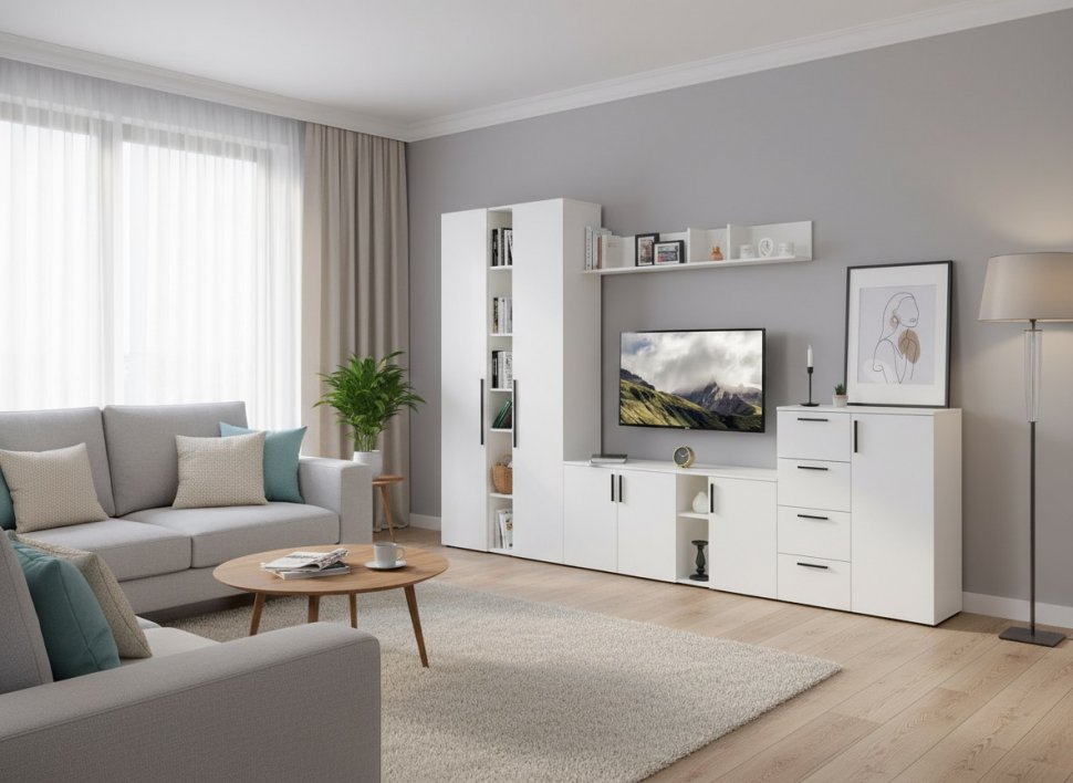 Гостиная Эйр 5 Белый