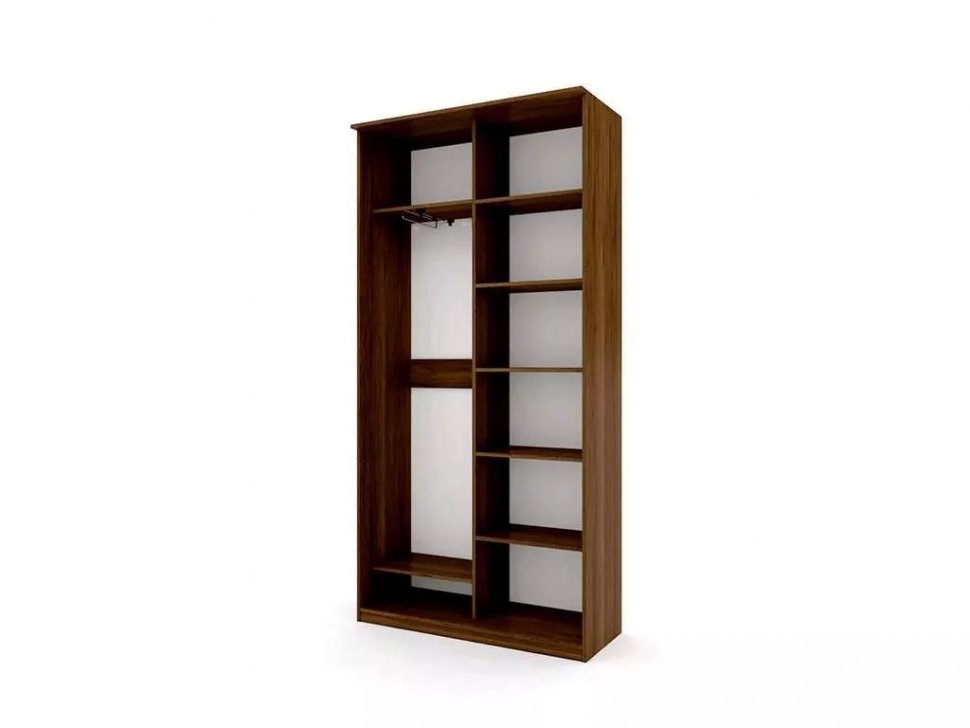 Шкаф купе Модерн 1190х450 2-х дверный 2-х секционный зеркало венге