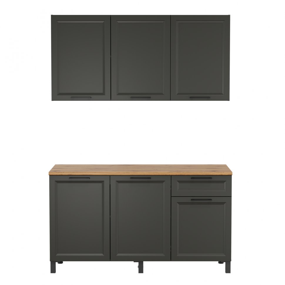 Кухня Римини 1500 диамант серый