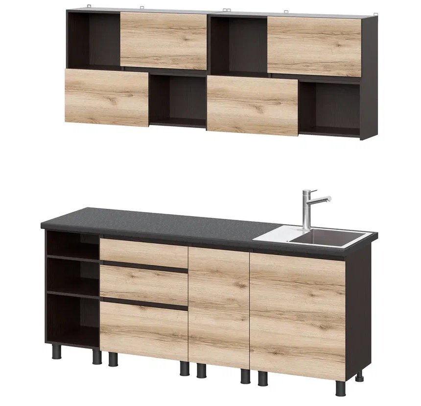 Кухня Берген 2.0 Комплект 1 (Дуб Делано)