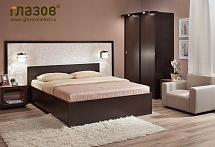 Кровать 140х200 ЭКО 3.2 Глазов-мебель (Венге)