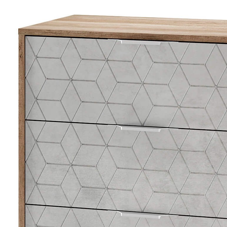 Комод Мегаполис КМ-02 (ТЭКС) F04 / Дуб Каньон