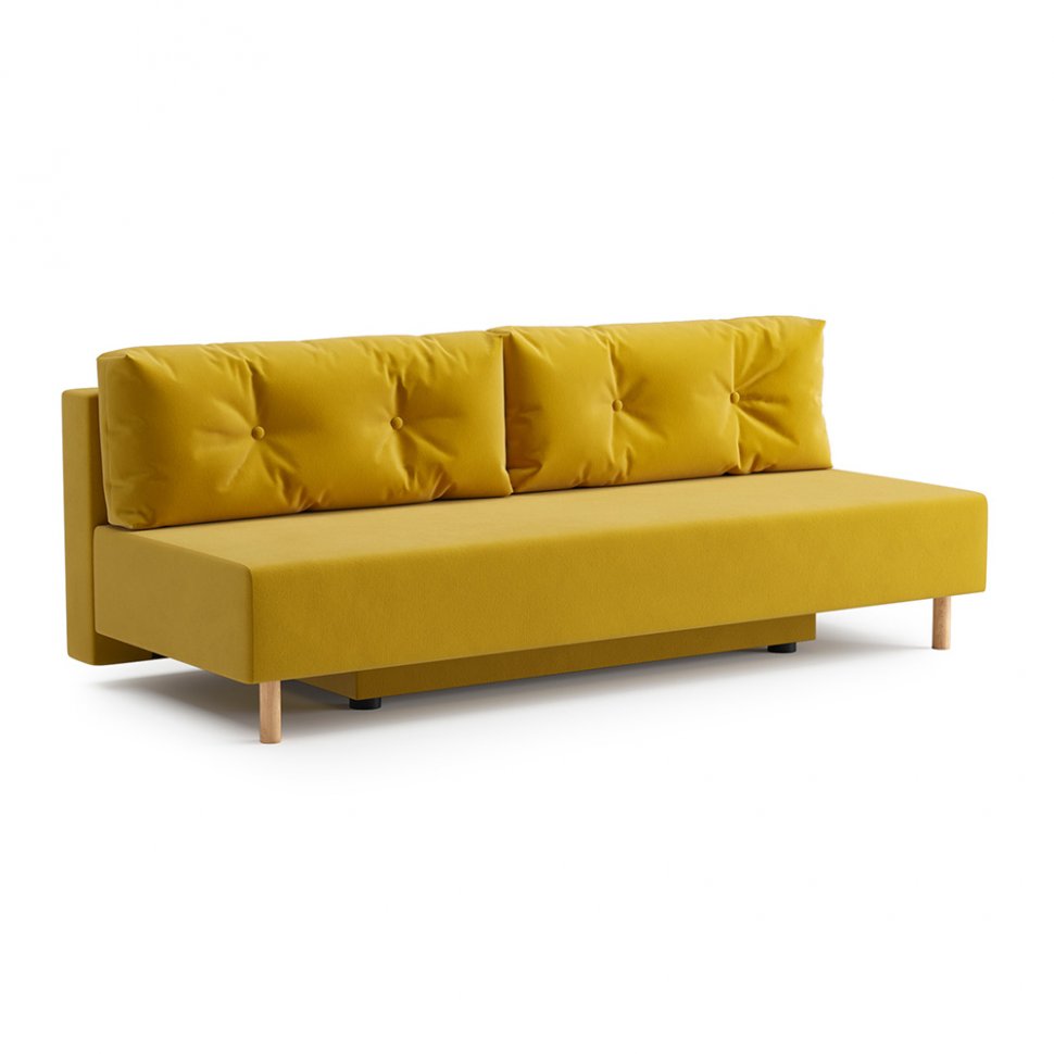 Диван еврокнижка Хольми (Желтый)