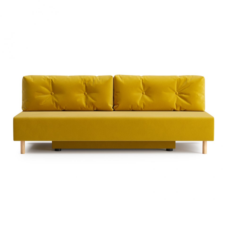 Диван еврокнижка Хольми (Желтый)