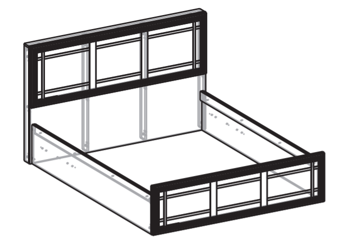Кровать 120х200 Бруно Мебель Маркет