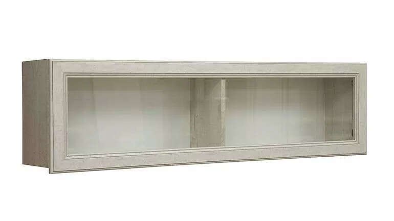 Полка навесная Сохо 32.18 бетон белый/бетон патина