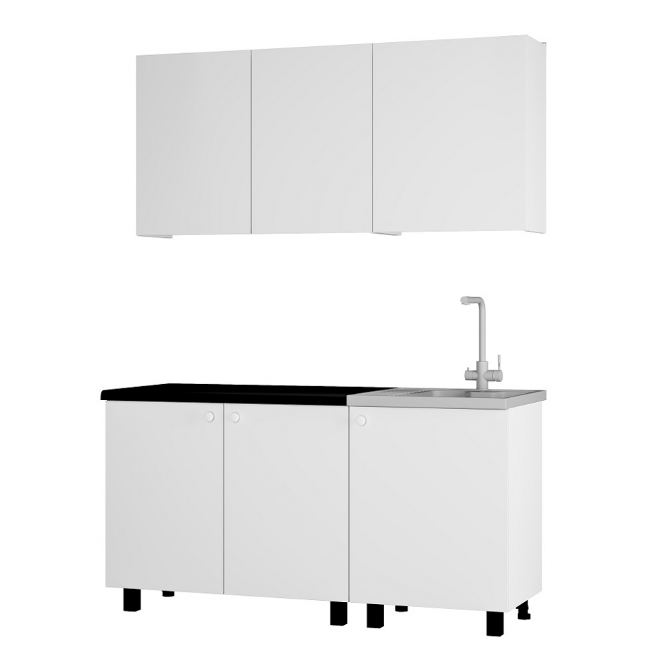 Кухня Куба 1,6 м, со столешницей