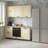 Кухня Аленушка 1,8м Астра Крем,скоба черный,сонома