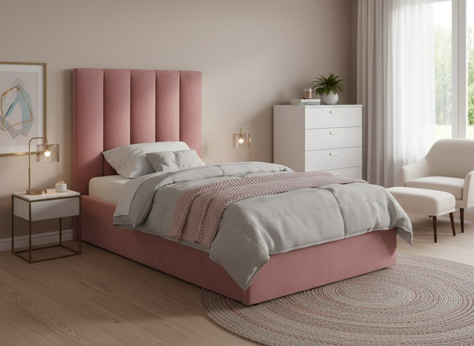 Кровать Ingrid 900 модель 312 Ультра коралл