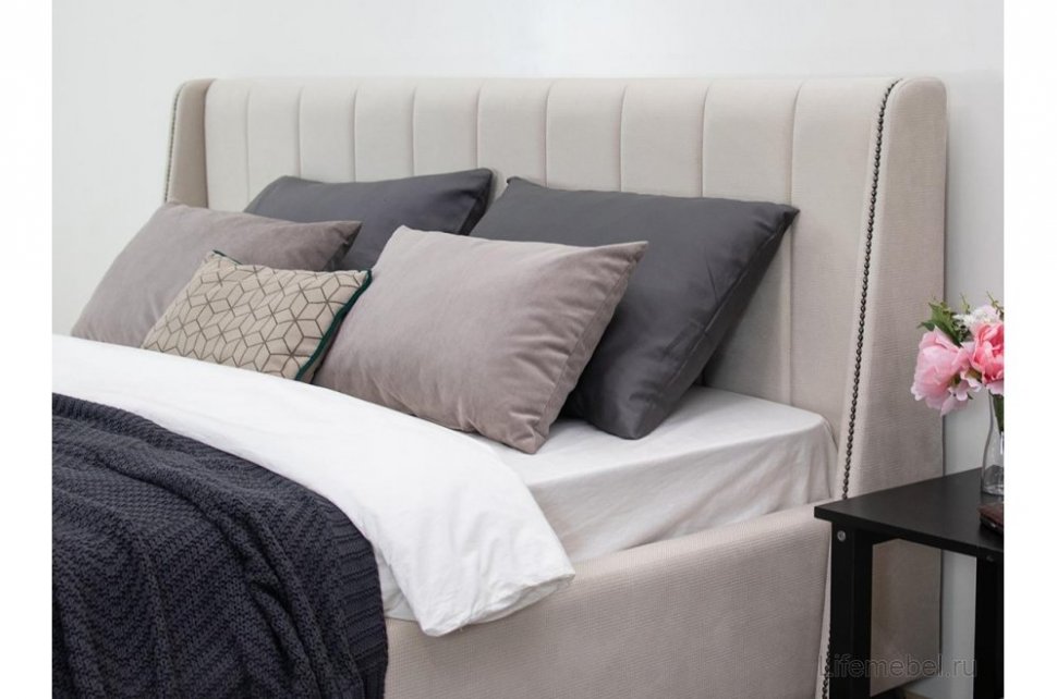 Мелисса кровать 180 Тори 56 светло-бежевый