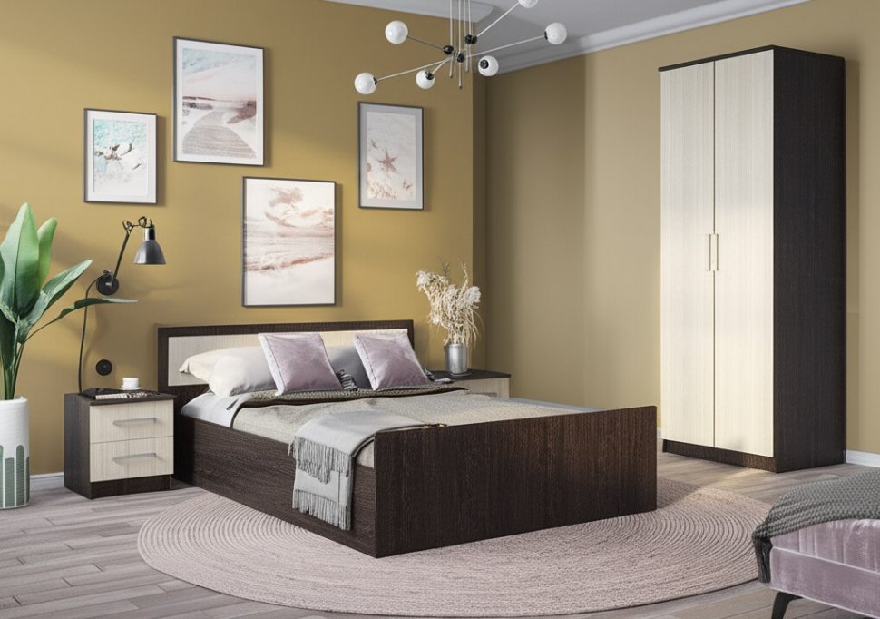 Тумбы прикроватные Фиеста БТС (Венге) 2 шт