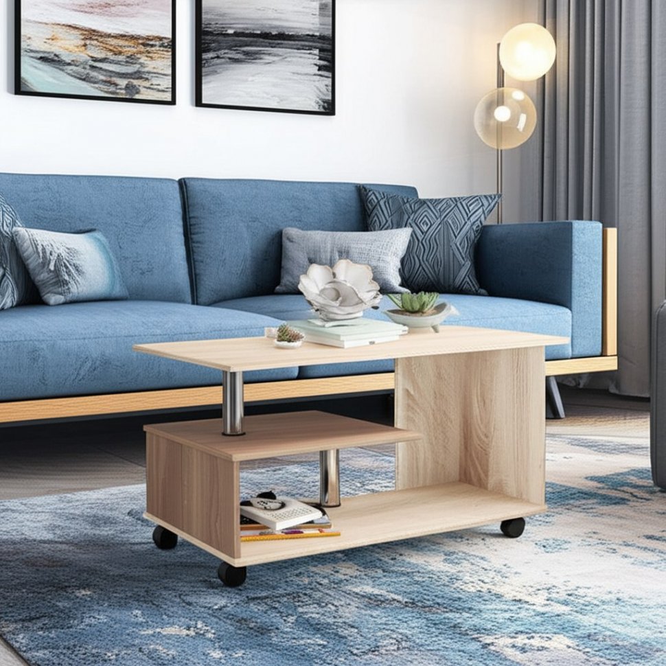 Стол журнальный Консул-5 ТЭКС (Дуб Сонома)