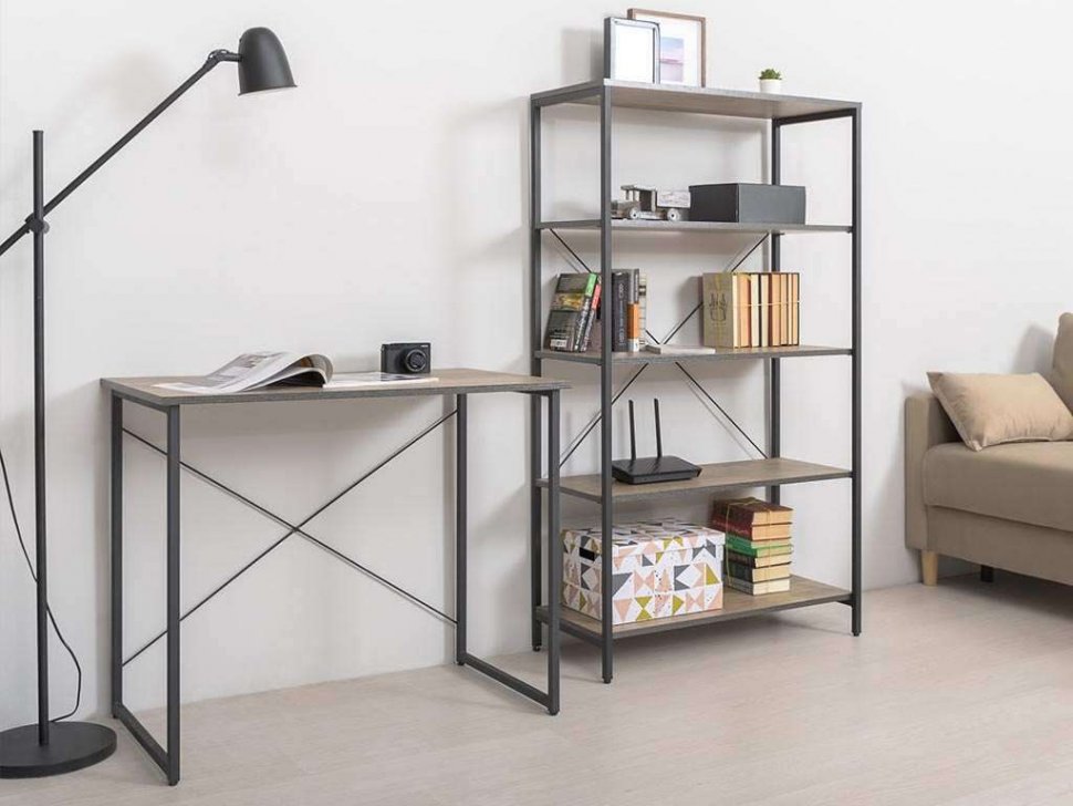 Трувор кабинет 1 Дуб Гранж Песочный/Интра