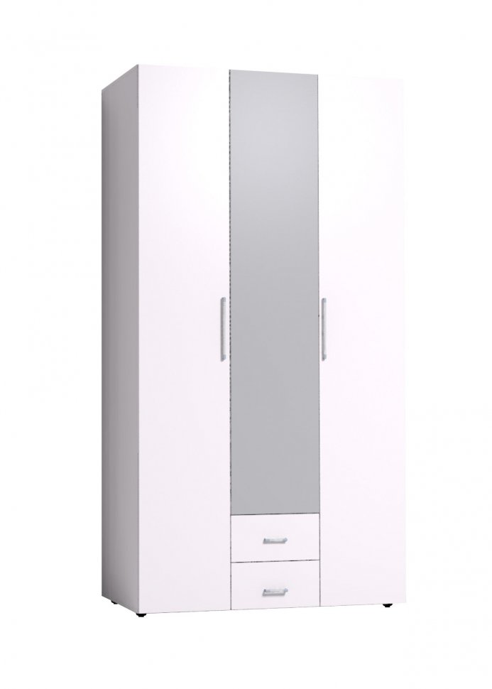 Шкаф для одежды и белья Монако 444 (Глазов) Белый
