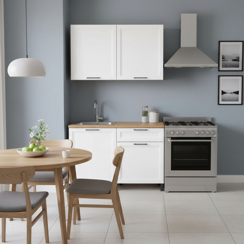Кухня Римини 1200 белый