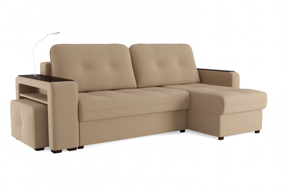 Диван угловой Smart 4 Б4-2Т-1Пф-Б3 Велюр Velutto 05