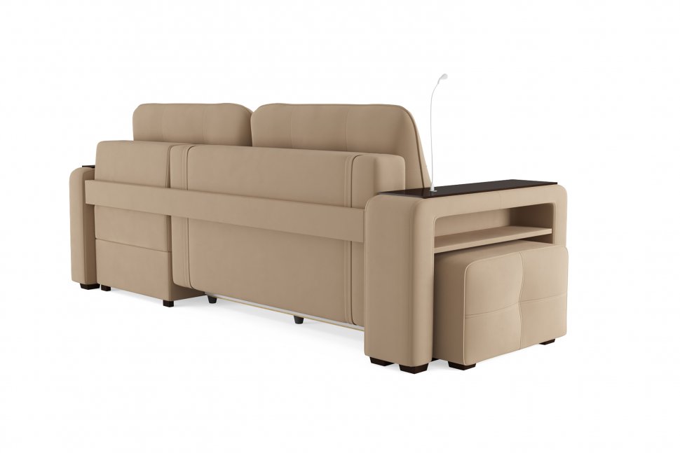 Диван угловой Smart 4 Б4-2Т-1Пф-Б3 Велюр Velutto 05