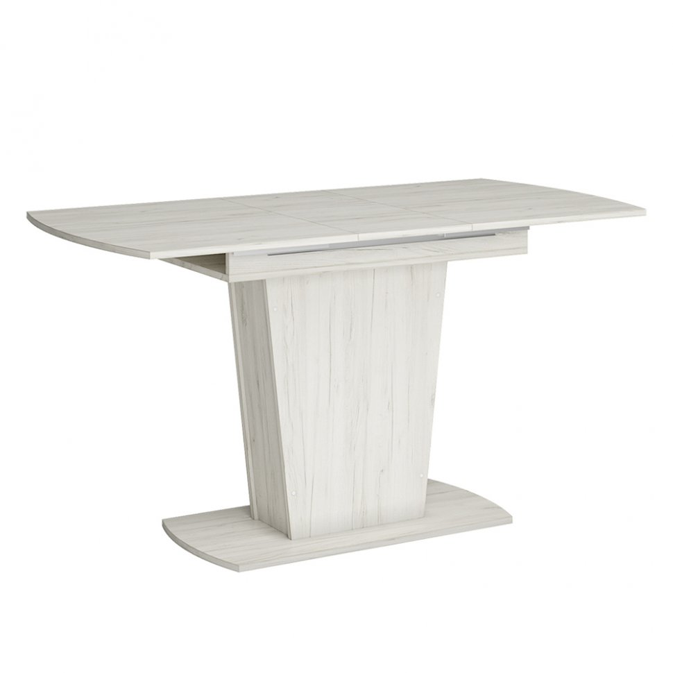 Стол обеденный раздвижной Оливер-02 Дуб Крафт белый