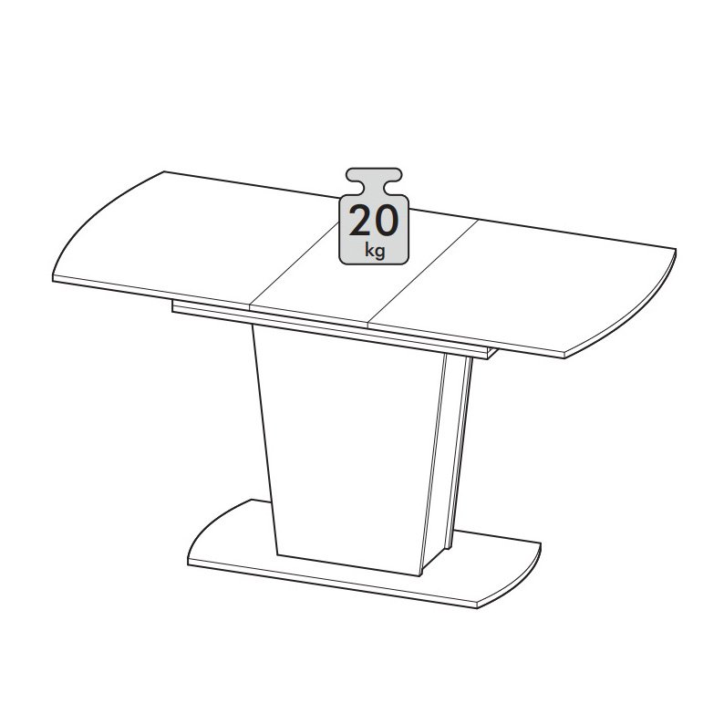 Стол обеденный раздвижной Оливер-02 Дуб Крафт белый