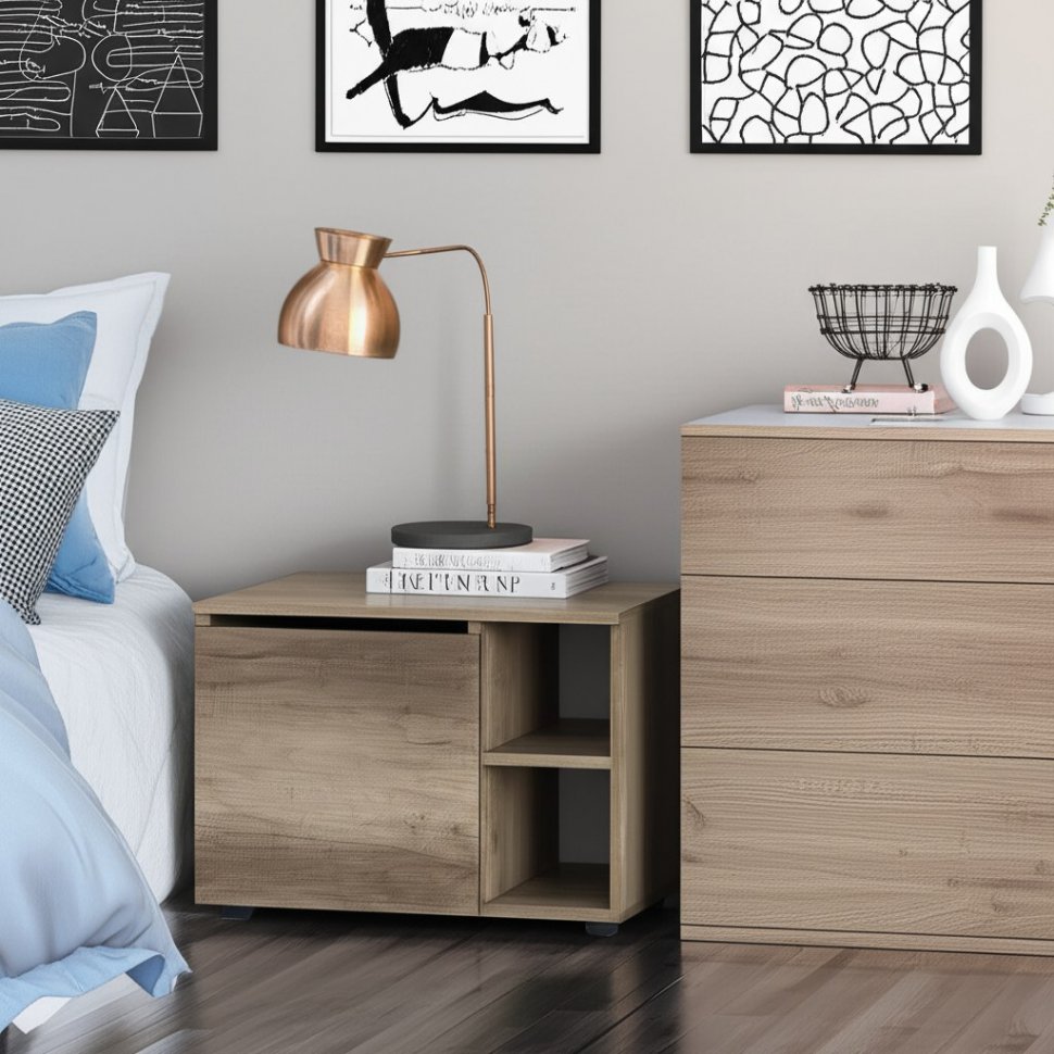 Тумба прикроватная Энигма (БТС) ТБ-14 Дуб Каньон