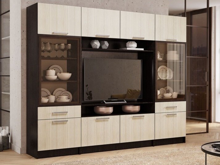 Шкаф-витрина для посуды Фиеста БТС