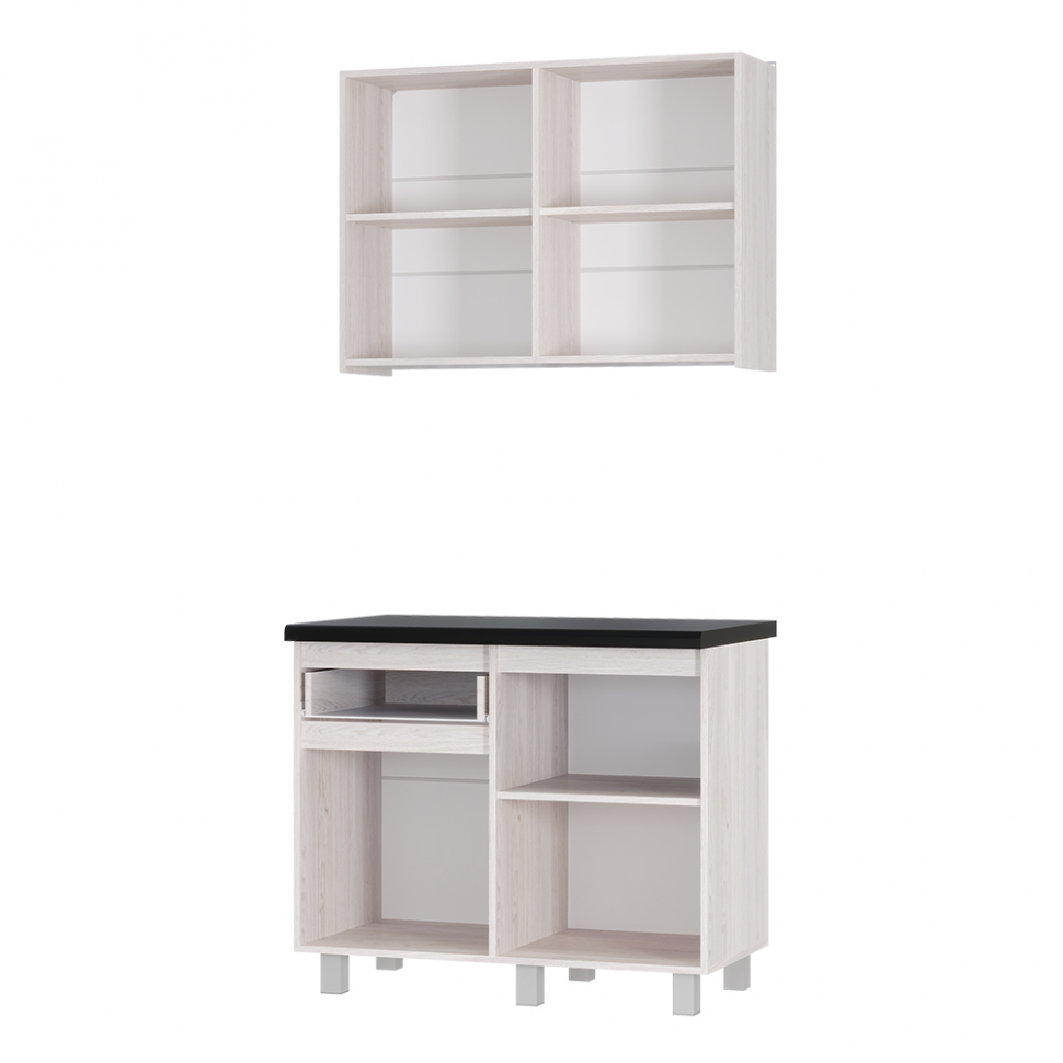 Кухня Тренд 1 м, Ясень белый