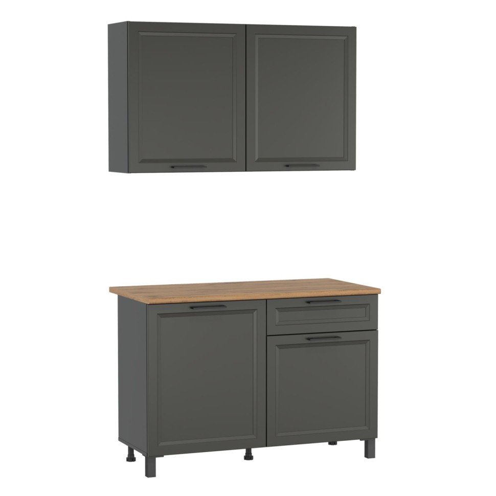 Кухня Римини 1200 диамант серый