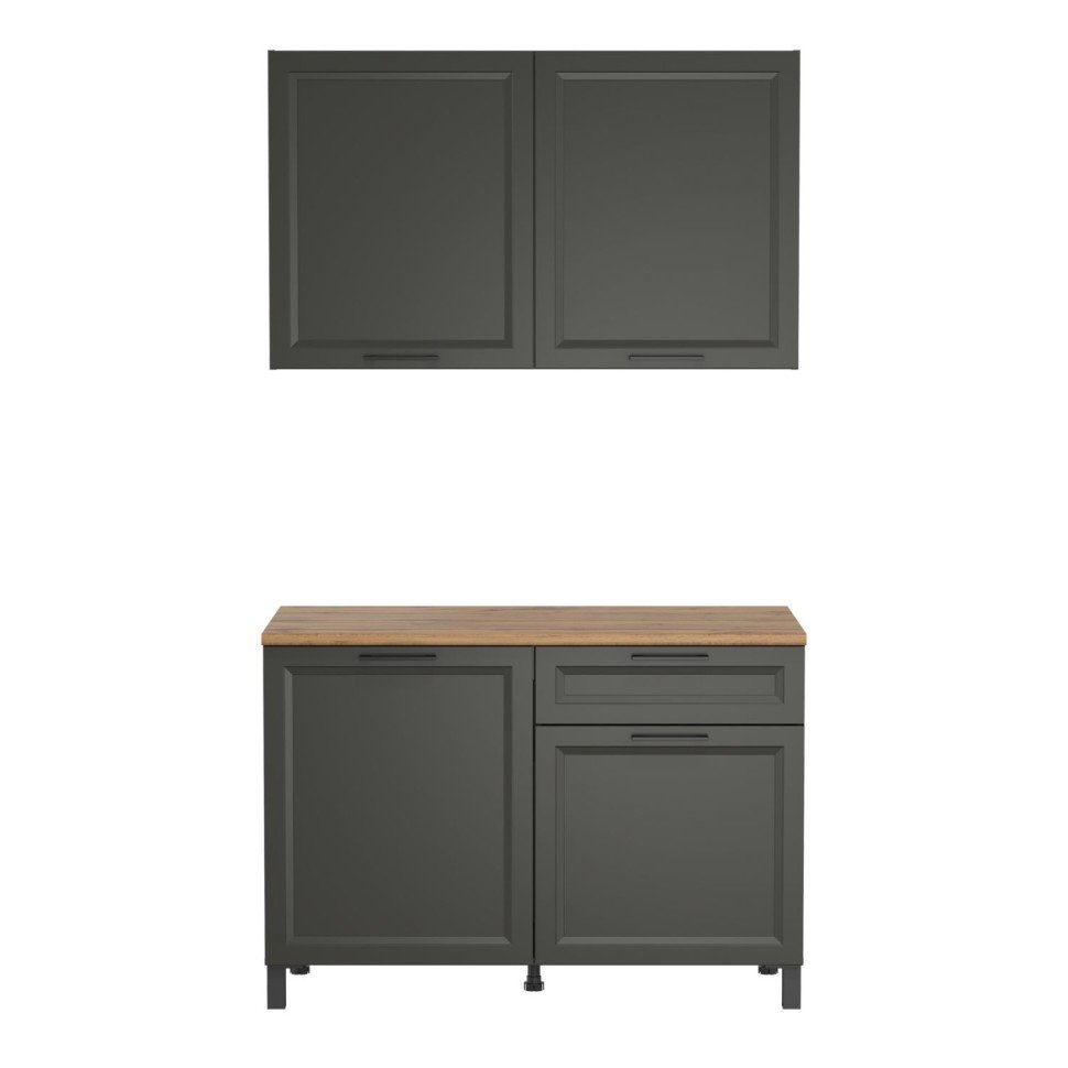 Кухня Римини 1200 диамант серый