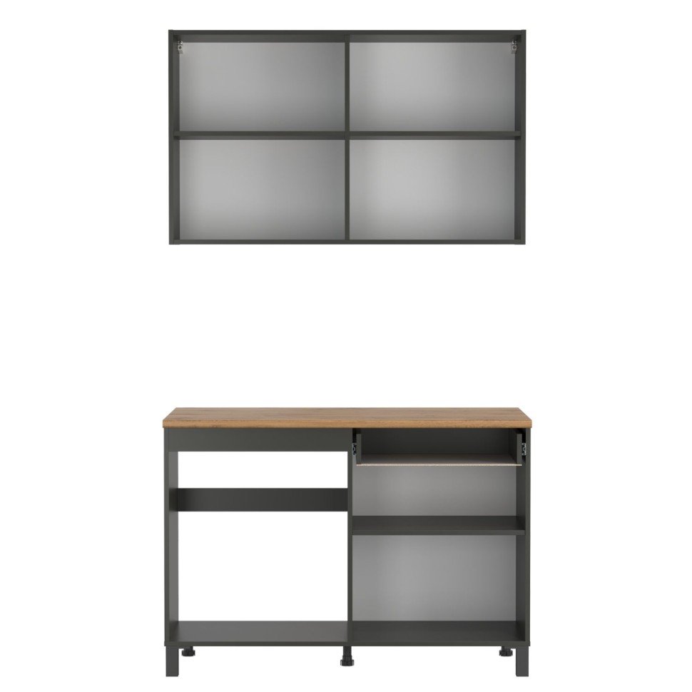 Кухня Римини 1200 диамант серый