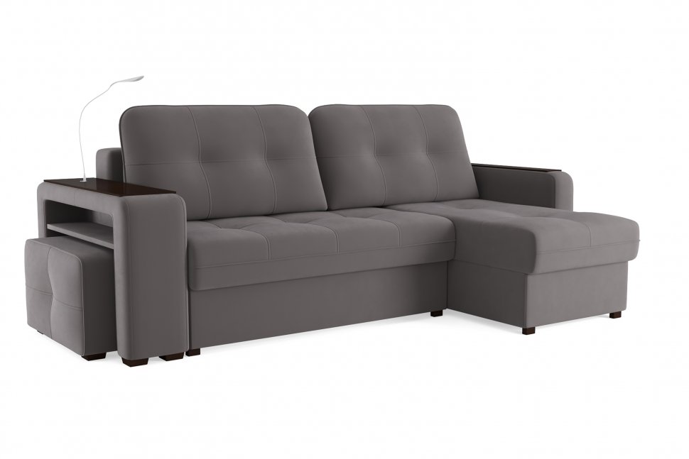 Диван угловой Smart 4 Б4-2Т-1Пф-Б3 Велюр Velutto 19