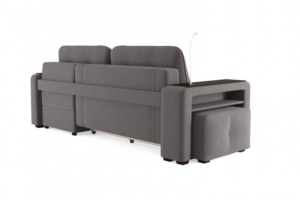 Диван угловой Smart 4 Б4-2Т-1Пф-Б3 Велюр Velutto 19