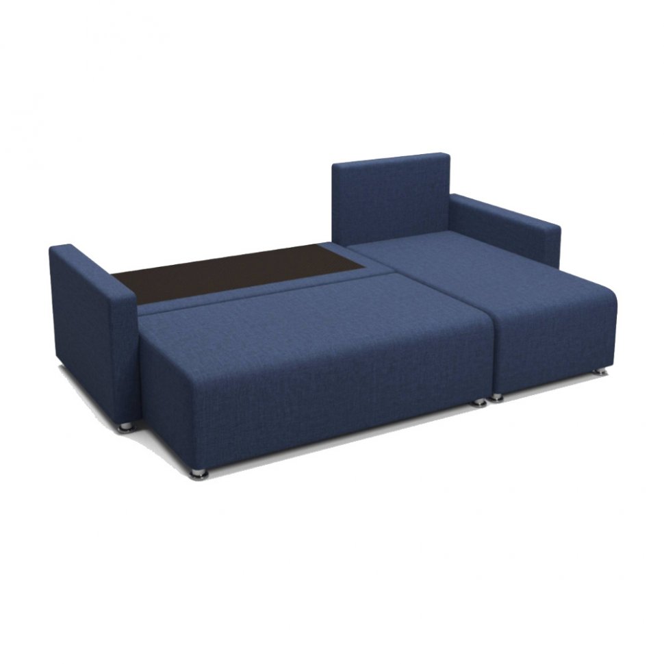 Диван угловой еврокнижка Челси (Темно-синий)