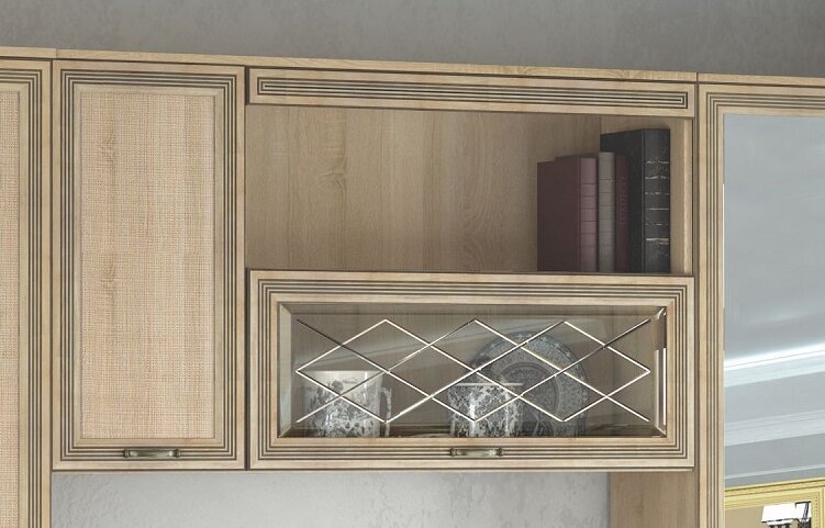 Полка навесная ЛН-4 Ливорно DOMANI (Дуб Сонома)